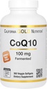 California Gold Nutrition CoQ10 100 mg, Coenzyme Q10 Ubiquinone USP, Supports Mitochondrial Function, 360 Veggie Softgels