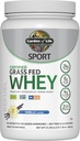 Garden of Life SPORT Whey Protein Powder Vanilla, Premium Grass Fed Whey Protein Isolate plus Probiotics for Immune System Health, 24g Protein, Non GMO, Gluten Free, Cold Processed - 20 Servings
