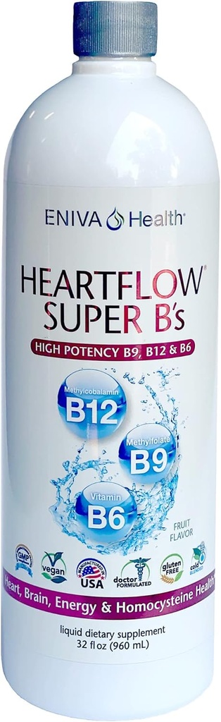 Heart Flow Super B's - 32oz Artery Care Formula Heart, Blood Vessel by Eniva