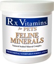 Rx Vitamins Feline Minerals - Mineral Powder with Calcium, Magnesium, Potassium, & Taurine for Cats - Cat Dental Care Plus Immune Support - 8 oz