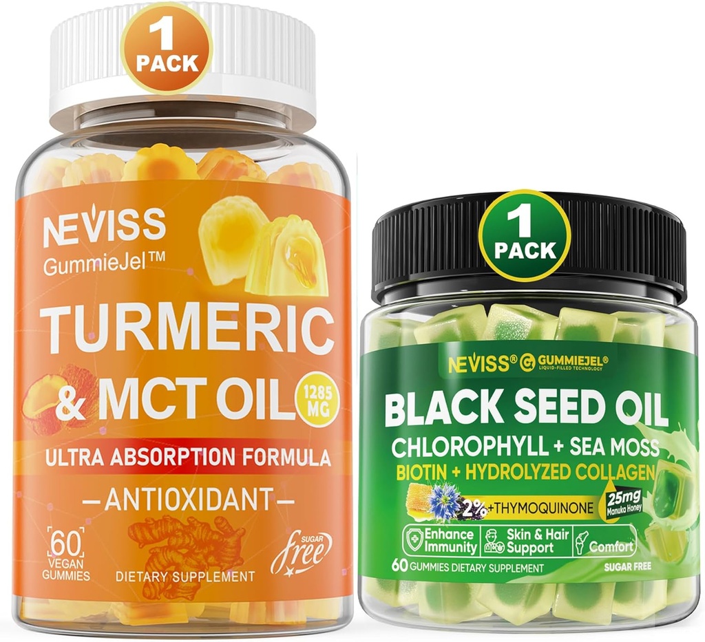 Turmeric Gummies + Black Seed Oil Gummies