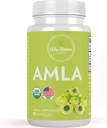 Amla Capsules 1000mg | Organic Herbal Supplement | Natural Source of Vitamin C | 60 Capsules