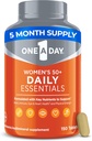 One-A-Day Multivitamin for Women 50+ Daily Essentials | Vitamins for Women 50 Plus to Support Eye, Immune Health & Physical Energy | Women's Multivitamin with Vitamin C & Vitamin D, 150 Count