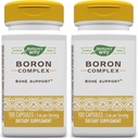 Nature's Way Boron Complex, Supports Bone Health*, 100 Capsules (Pack of 2)