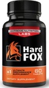Hard Fox - #1 Ultimate Performance - 3" Added Size in 60 Days - Enlargement Pills for Men - Super Drive, Strength, Size, Endurance - 60 Count