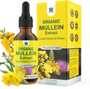 Mullein Drops for Lungs, Mullein Leaf Extract Herbal Supplement, Natural Lung Cleanse, Respiratory & Immune Support, Breathe Health, Tincture with Marshmallow, Elderberry - 2 fl Ounces