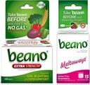 Beano Extra Strength 100ct & beano Strawberry Meltaways 15ct