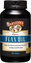 Barlean's Lignan Flaxseed Oil Softgels, Cold-Pressed Flax Seed Supplement with 1,550 mg ALA Omega-3 Fatty Acids for Joint & Heart Health, 1000mg, 250 ct