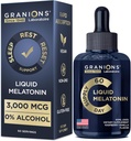 Liquid Melatonin 3mg - Liquid Sleep Aid for Adults & Kids 6 Years and Up - Sublingual Melatonin Drops for Quick Sleep and Refreshing Rest for Longer - 60ml 60 Days Raspberry Vanilla Flavor Melatonina