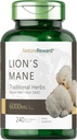 Lion's Mane 6000MG, Promotes Mental Clarity, Focus and Memory, Mushroom Supplement, Unflavored, 240 Capsules