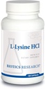 Biotics Research L Lysine HCI Amino Acid L lysine Supplement Promotes Energy, Boosts Immunity, Stimulates Calcium Absorption 100 Capsules