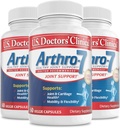 U.S. Doctors’ Clinical Arthro-7 - Clinically Proven Joint Support Complex with Turmeric, Collagen, Bromelain for Flexibility, Mobility, & Strong Cartilage - 180 Capsules(3 Bottles) - 45/90-Day Supply