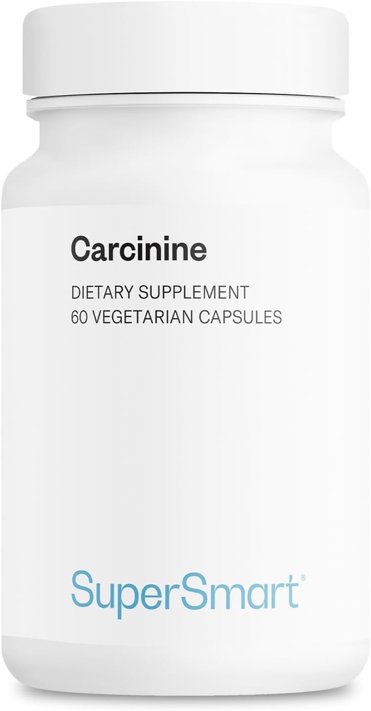 Supersmart - Carcinine 300mg per Day (Patented) - Stable L-Carnosine Supplement | Non-GMO & Gluten Free - 60 Vegetarian Capsules
