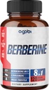 agobi 120 Capsules - Berberine Supplement with Ceylon, Milk Thistle, Turmeric, Elderberry & Black Pepper - 4 Month Supply