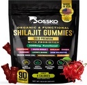 3200 MG Pure Himalayan Shilajit Gummies Organic for Men & Women with Probiotics & Magnesium Ashwagnadha Chaga Turmeric Fulvic Acid 105+ Trace Minerals I Vegan Non-GMO I Lab Tested I 90 Count