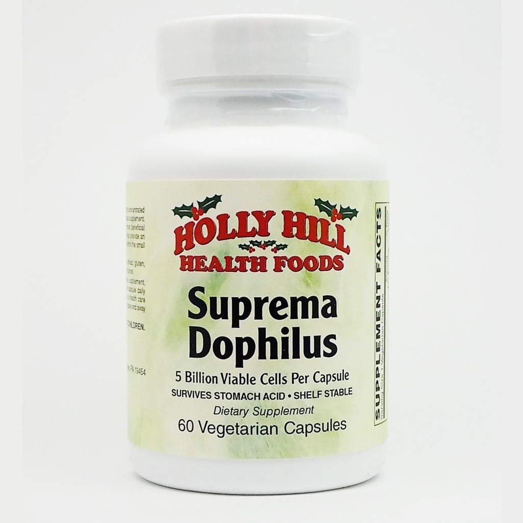 Holly Hill Health Foods, Suprema Dophilus (60 Vegetarian Capsules)