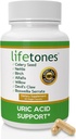 Lifetones Uric Acid Support - Herbal Joint Cleanse for Men and Women - Natural Remedy, Flexibility Boost - Non-GMO, Gluten-Free - 60 Vegan Vitamins