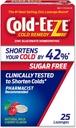 Cold-EEZE Sugar-Free, Natural Wild Cherry Zinc Lozenges, Homeopathic Cold Remedy, Shortens the Common Cold, Sore Throat, Cough, Congestion & Post Nasal Drip, 25 Ct