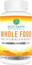 Best Earth Naturals Whole Food Multivitamins & Mineral Vegan Formula with Fruits, Vegetables, Probiotic Blend and More, 30 Count