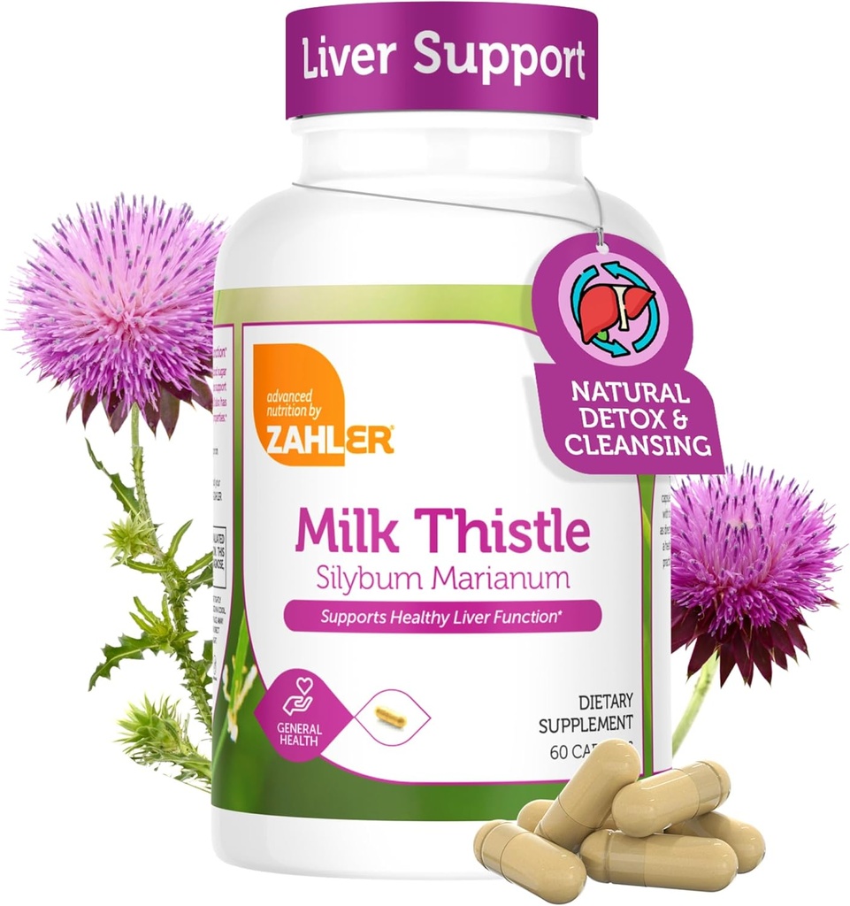 Zahler Milk Thistle Helps Support Healthy Liver Function.