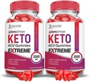 Justified Laboratories (2 Pack Keto Drops Keto ACV Gummies Extreme 2000MG Keto Drops Keto Gummies Advanced Formula Apple Cider Vinegar with Pomegranate Beet Juice Powder B12 Vegan Non GMO 120 Gummys