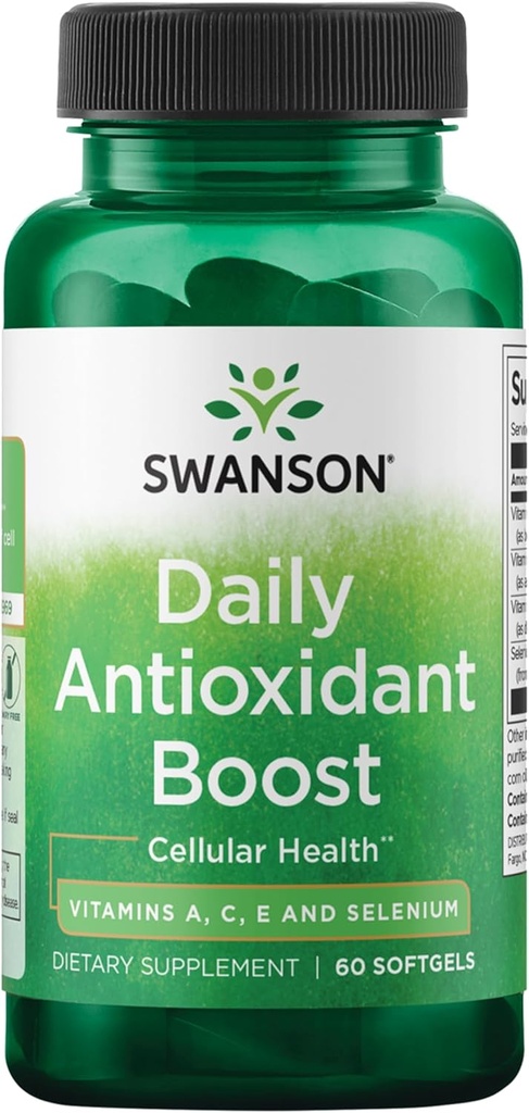 Swanson Vitamins A C E & Selenium - Promotes Cellular Health & Immune Support - Supports Natural Defensive Nourishment - (60 Softgels)