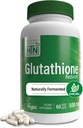 Health Thru Nutrition Glutathione Reduced 500mg Vegecaps | Vegan Certified | Fermented | Non GMO and Hypoallergenic | Master Antioxidant | Healthy Skin and Cellular Aging Support (Pack of 60)
