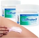 CalProtect Anti-Rash Moisturizing Ointment (2-Pack, 2.5oz, Jars) Reliable-1 Laboratories Adult Diaper Incontinence - Skin Barrier Soothing Repair and Relief for Men & Women