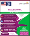 Live To Shine Resveratrol Patch - Transdermal Topical Plant-Based Antioxidant Support for Healthy Aging and Wellness - 30 Patches for Women and Men - USA Made