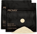 ProMix Nutrition Whey Protein Isolate Powder - Grass-Fed - ­Post Workout Fitness & Nutrition Shakes, Smoothies, Baking & Cooking Recipes - Gluten-Free & Keto-Friendly - Vanilla - 5 Pound (Pack of 2)
