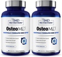 1MD Nutrition OsteoMD for Comprehensive Bone Support | with Calcium Hydroxyapatite, Vitamin D3 & K2 | 180 Capsules (2-Pack)
