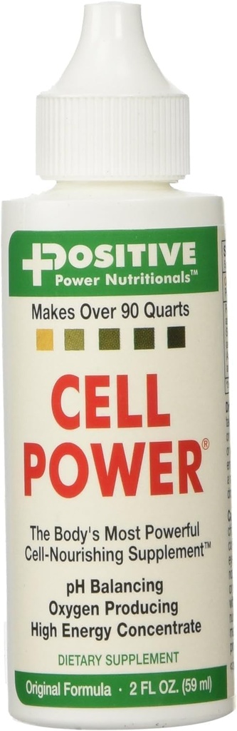 Cell Power Liquid High-Energy Concentrate , 2 oz. Bottle (Pack of 2) -Original 1949 Formula: pH Balancing, Oxygen Producing -each fl oz. Makes over 75 quarts (2)