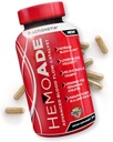 HemoAde Advanced Blood Flow Catalyst, Muscle Cramp Defense, Increase VO2, Endurance Supplement, Athletic Performance Supplements, Running Supplement, Mountain Bike Supplement, 60 Capsules