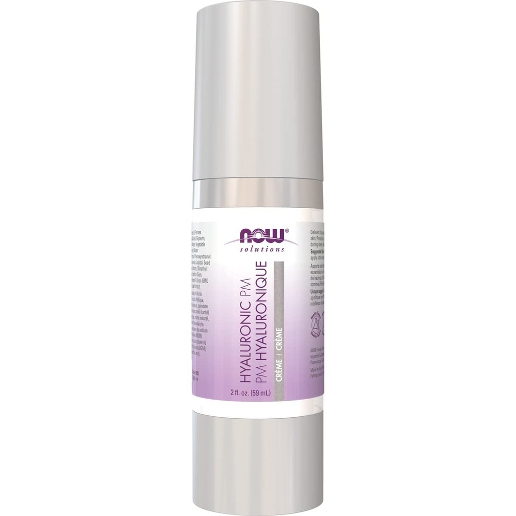 Now Foods Solutions, Hyaluronic Acid PM Creme, 2 fl oz (59 ml)