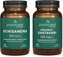 Prominent Nutrition Stress Management & Hormone Support - Schisandra Fruit Extract & Organic Shatavari Capsules