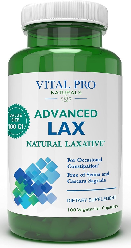Vital Pro Naturals - Advanced Lax Natural Laxative Formula 100 Capsules