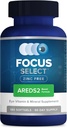Focus Vitamins | Focus Select Zinc Free Formula | 180 Softgel Capsules | AREDS2 Based Formula | Eye Vitamin & Supplement | Support for Macular Generation | Easy to Swallow Pill