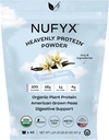 NUFYX® • Heavenly Protein® Powder • World’s Finest 100% Organic American Grown Peas • Vegan • Gluten Free • Low Carb (Creamy Vanilla, 40 Scoops)