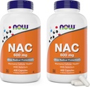 Now NAC 600 mg, 400 Capsules (Pack of 2), N-Acetyl Cysteine with Selenium