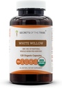 Secrets of the Tribe White Willow Capsules 800 mg USDA Organic White Willow (Salix Alba) Dried Bark (120 Capsules)