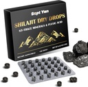Shilajit Pure Himalayan Organic Dry Drops Shilajit Resin Supplement (60 Tablets - 200mg Each), Shilajit for Men Women with 85+ Trace Minerals & Fulvic Acid for Energy, Immunity, Brain Support