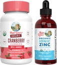 MaryRuth Organics Cranberry Gummies & Zinc Drops | USDA Organic, Clean Label Project Verified® | Vitamins for Urinary Tract Health & Immunity | Vegan, Non-GMO, No Gelatin, Gluten Free