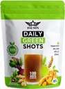 Daily Green Shots – 100 Shots of Superfood Powder with Wheatgrass, Matcha, Beetroot, Ashwagandha, Turmeric & Prebiotics – Immunity & Energy Support – Vegan Greens Supplement