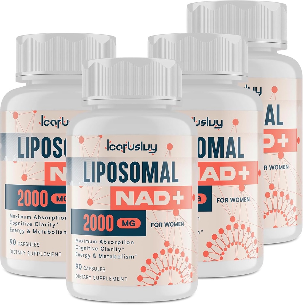 2000MG NAD Supplements for Women, NMN Alternative, Female Liposomal NAD+, with Ashwagandha, Berberine HCL, Ginkgo Biloba & Black Cohosh - Menopause, Brain, Metabolism & Energy Support*, 360 Capsules