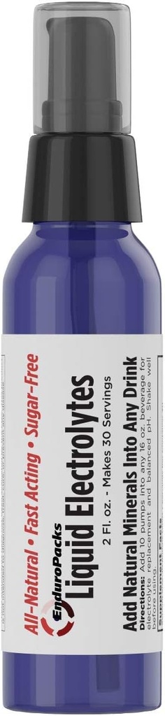 All-Natural Liquid Electrolytes - Sugar-Free | Zero Calories | No Artificial Ingredients (30 Servings)