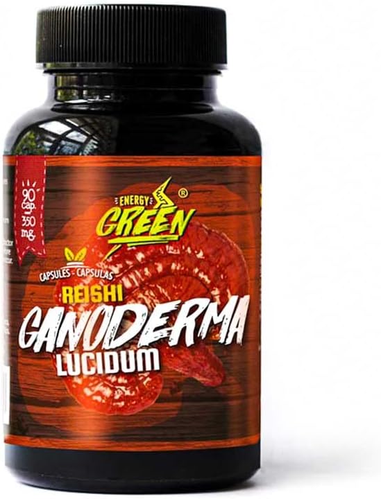 AMAZON ANDES HEALTHY · SUSTAINABLE · FAIR Reishi Ganaderma - Ganoderma Lucidum 120 Pills*350mg - Vegan Pills - Non GMO - Gluten Free