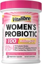 Probiotics for Women 100 Billion CFU 15 Strains, Daily Probiotic & Prebiotic Supplement with Organic Cranberry to Support Vaginal, Digestive, Immune Health, Shelf Stable, 30 Vegan Capsules
