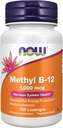 NOW Supplements, Methyl B-12 (Methylcobalamin) 1,000 mcg, Nervous System Health*, 100 Lozenges