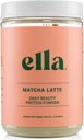 Ella Matcha Latte Collagen Protein Powder for Women - Daily Beauty Protein Powder with Grass-Fed Collagen Peptides - Non-GMO, Gluten-Free, No Artificial Sweeteners - 20 Servings