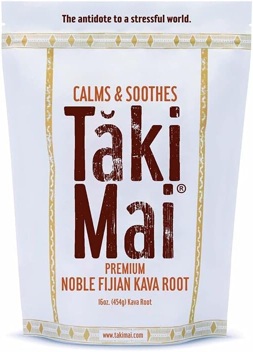 Taki Mai Noble Kava Kava Root Powder 16oz – Authentic Traditional Grind, Natural Evening Relaxation, Restful Nights and Calm Rituals, 100% Pure Noble Kava